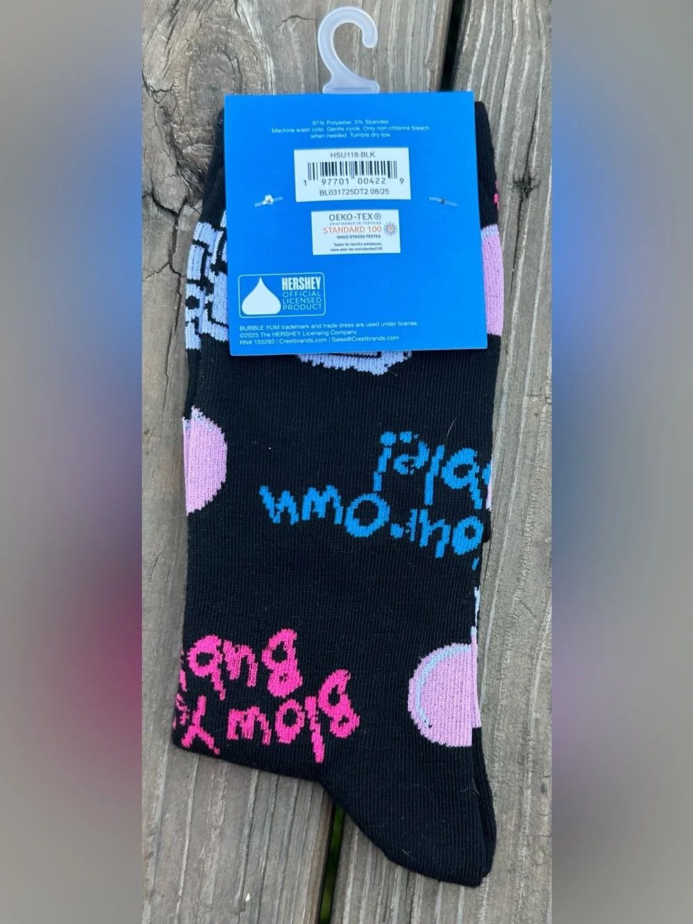 Bubble Yum “Blow Your Own Bubble” Crew Socks